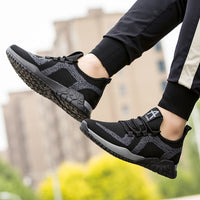 Breathable casual flying knit shoes