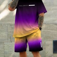 Men's Quick-Dry T-Shirt & Sports Shorts Set – Soft Urban Casual Sportswear
