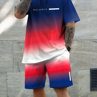 Men's Quick-Dry T-Shirt & Sports Shorts Set – Soft Urban Casual Sportswear