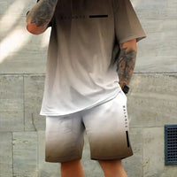 Men's Quick-Dry T-Shirt & Sports Shorts Set – Soft Urban Casual Sportswear