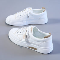 Student Athletic Running Leather-uppers Breathable Casual Shoes
