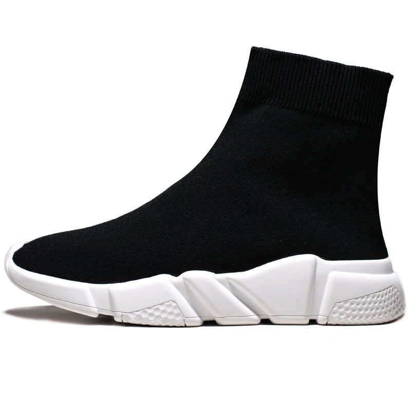 Europe Station Paris High Top Stretch Socks Shoes