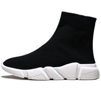 Europe Station Paris High Top Stretch Socks Shoes