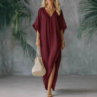 Lightweight Summer V-neck Loose And Comfortable Dress