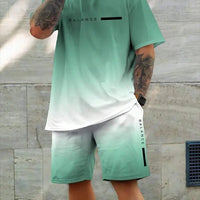 Men's Quick-Dry T-Shirt & Sports Shorts Set – Soft Urban Casual Sportswear