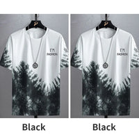 Men's 2025 Summer Printed Sports Basketball Set – Polyester Short Sleeve T-Shirt & Shorts