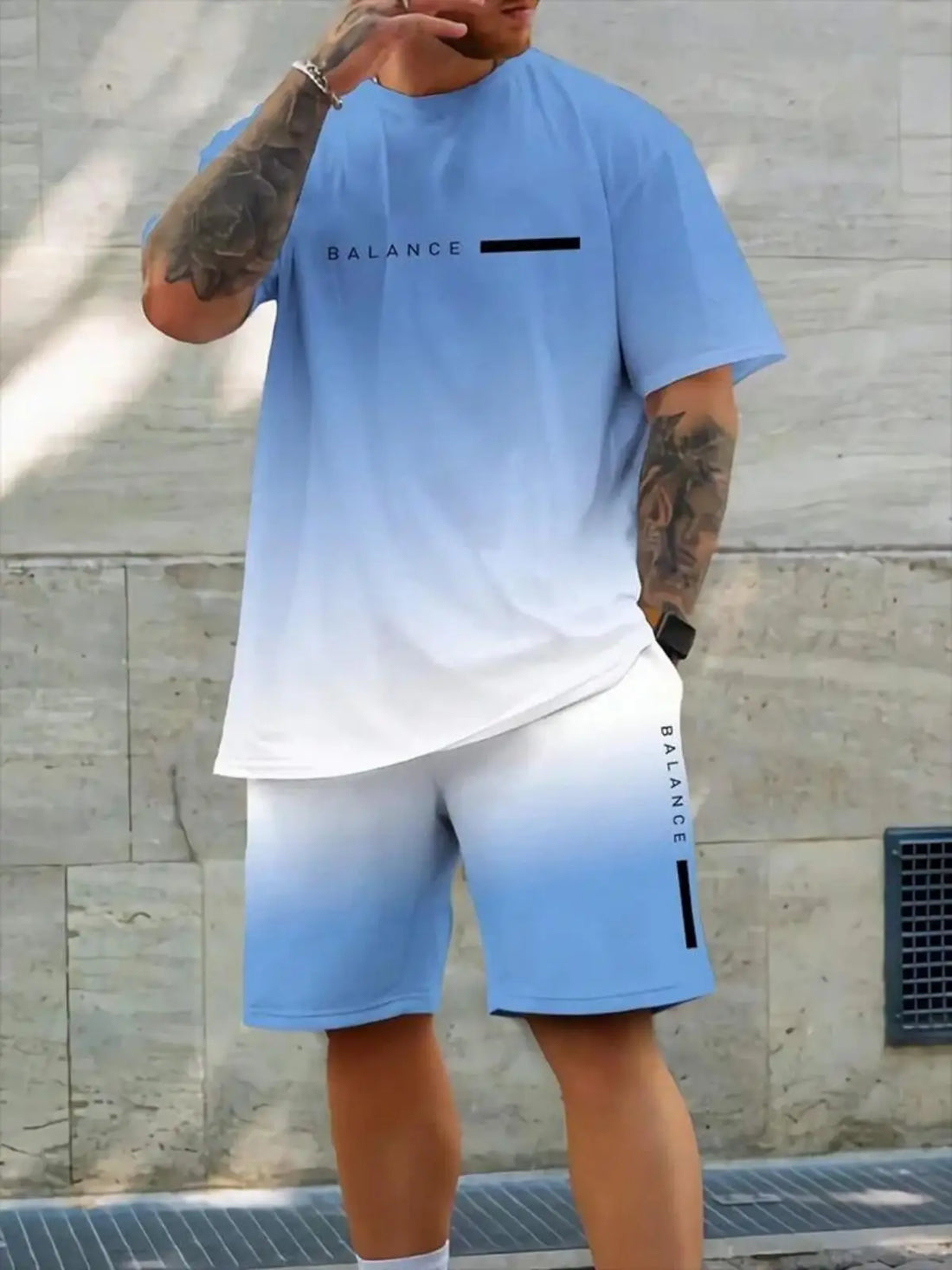 Men's Quick-Dry T-Shirt & Sports Shorts Set – Soft Urban Casual Sportswear