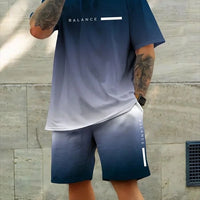 Men's Quick-Dry T-Shirt & Sports Shorts Set – Soft Urban Casual Sportswear