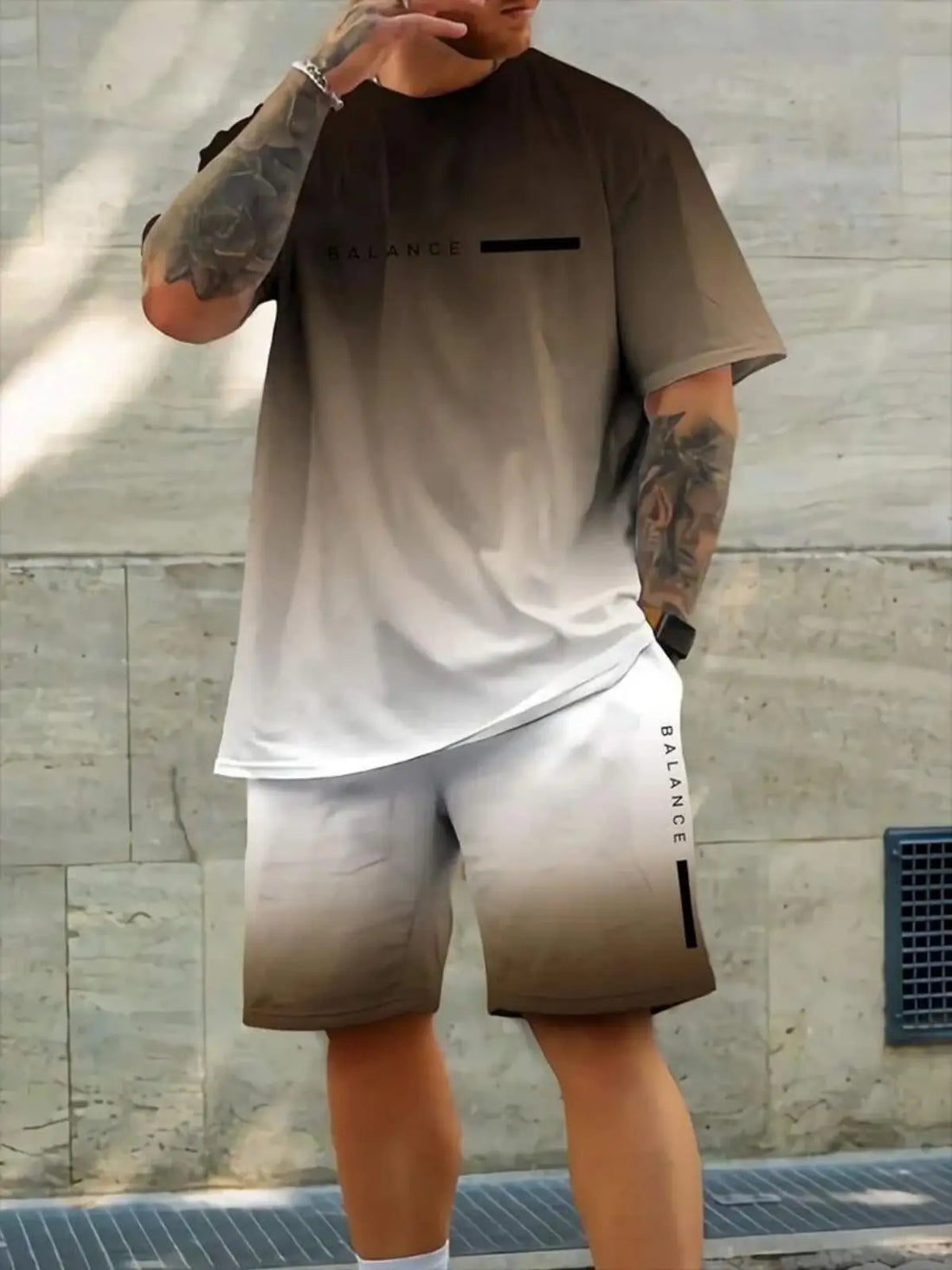 Men's Quick-Dry T-Shirt & Sports Shorts Set – Soft Urban Casual Sportswear