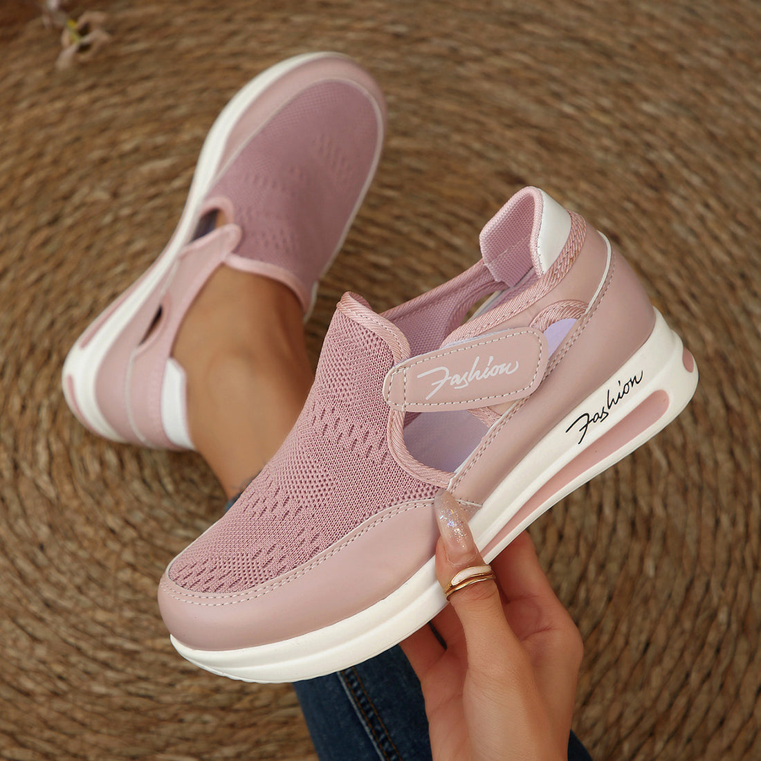Breathable Velcro Casual Women's Shoes