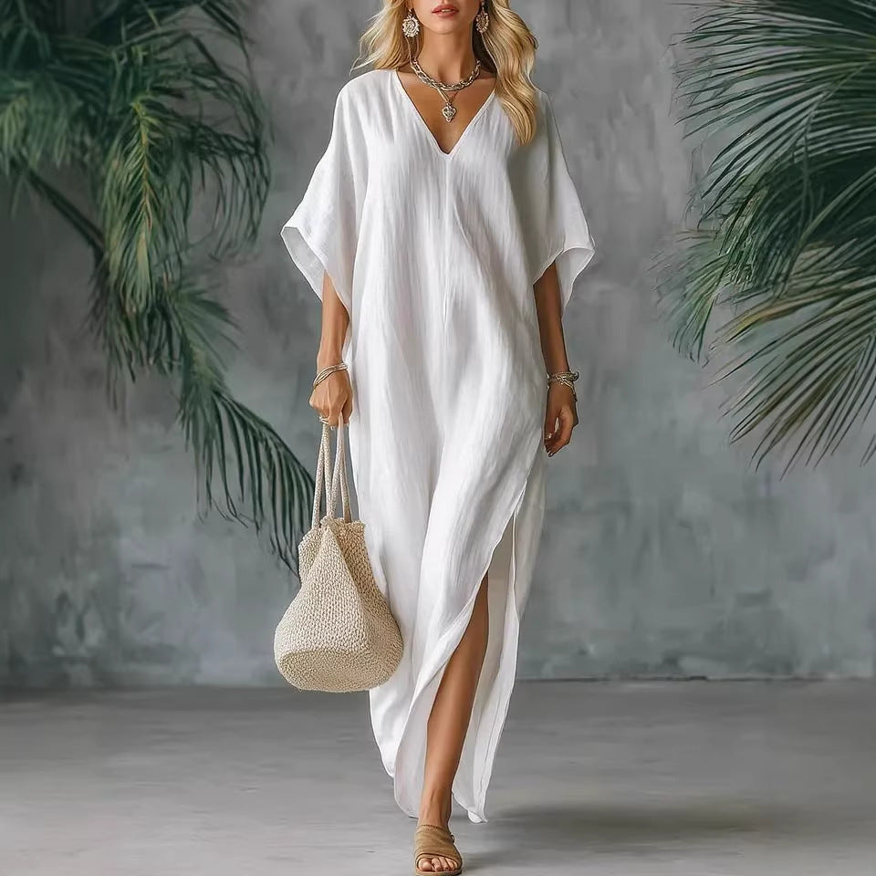 Lightweight Summer V-neck Loose And Comfortable Dress